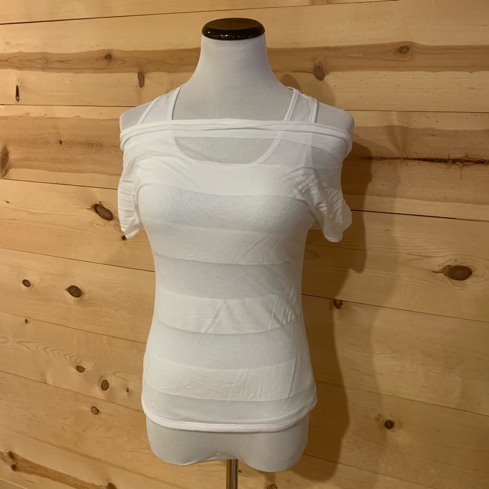 White T-shirt with tank